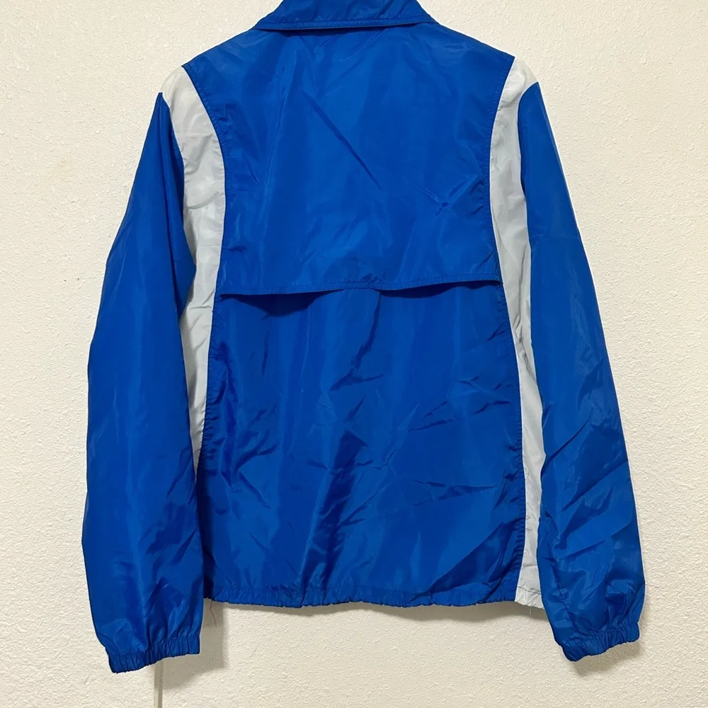 Vtg 80's/90s Grey Tag Nike 1/2 Zip Windbreaker Pullover Jacket Sz L Blue/White‎
